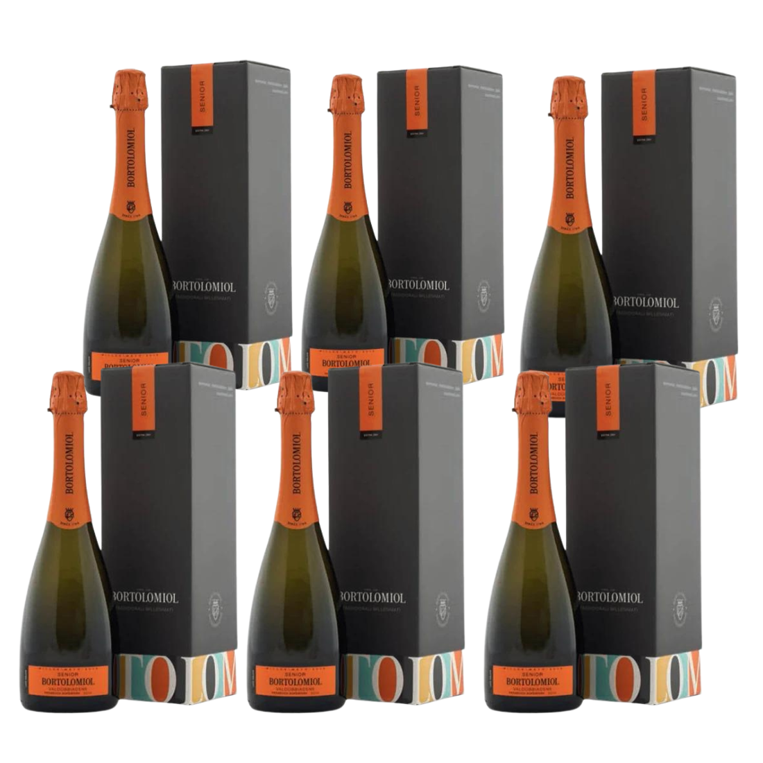 Valdobbiadene Prosecco Superiore Extra Dry 2023 Senior 6 Flaschen - Bortolomiol