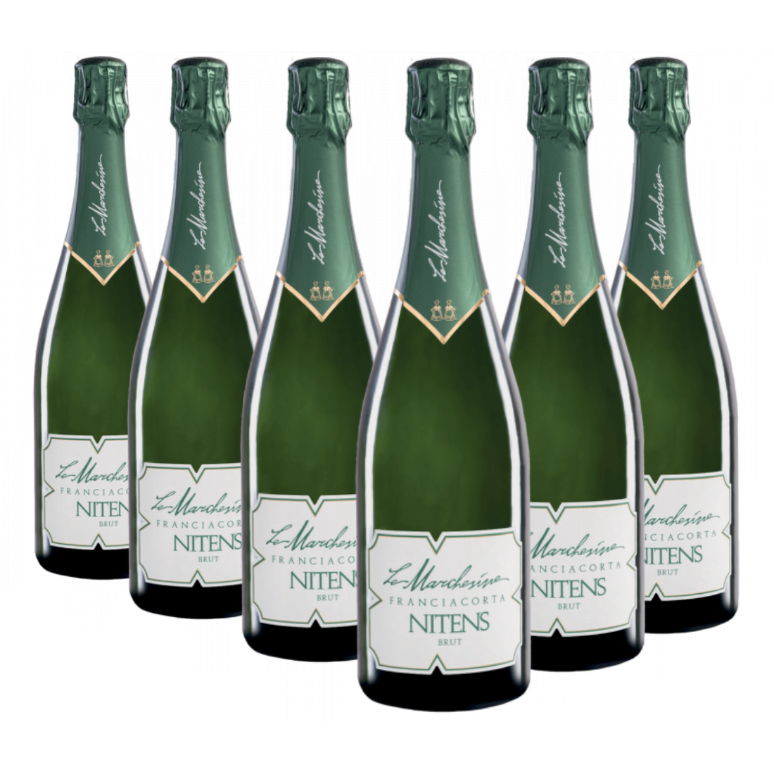 Franciacorta Brut Nitens NV 6 Flaschen - Le Marchesine