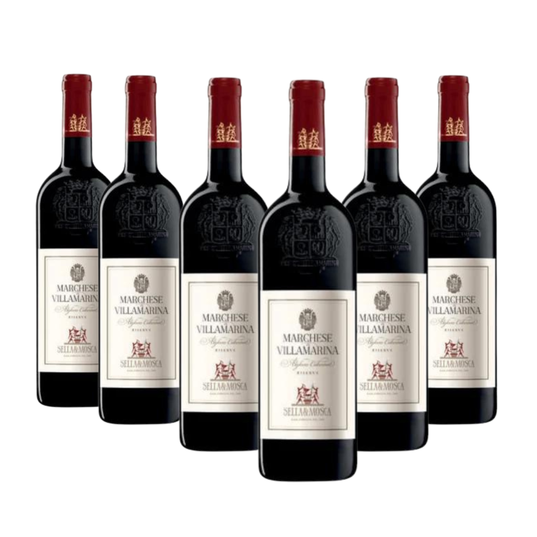 Alghero Cabernet Sauvignon 2020 Riserva Doc Marchese di Villamarina 6 bottiglie - Sella & Mosca