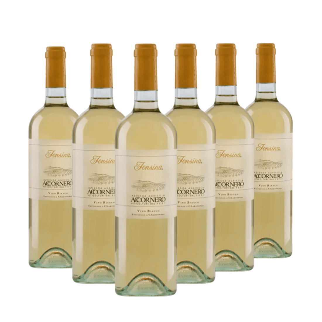 Accornero Fonsina 2022 Doc Chardonnay Sauvignon Blanc 6 bottiglie - Accornero