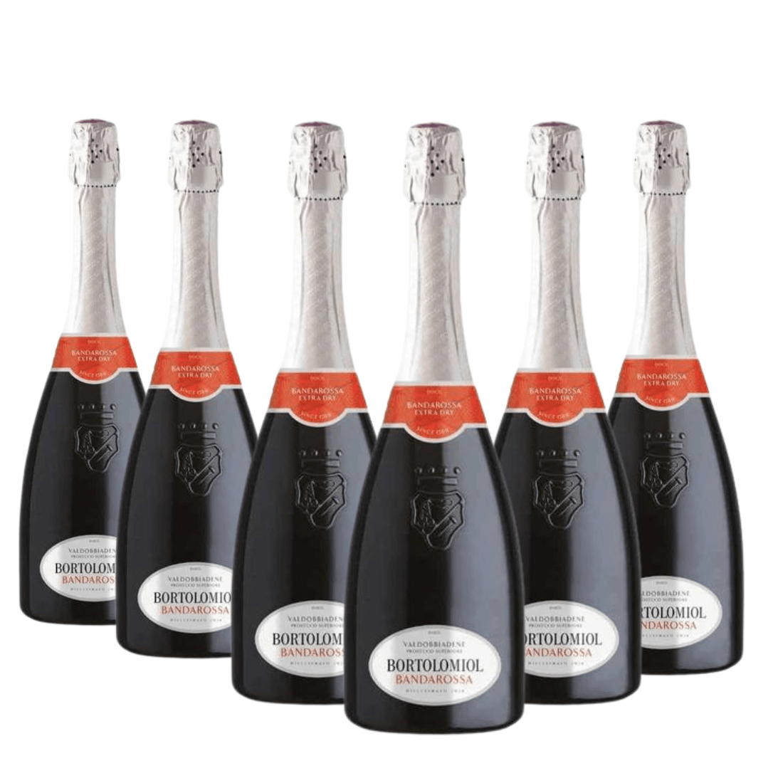 Bortolomiol Prosecco Valdobbiadene Superiore Bandarossa Millesimato Extra Dry 2023 6 bottiglie - Bortolomiol