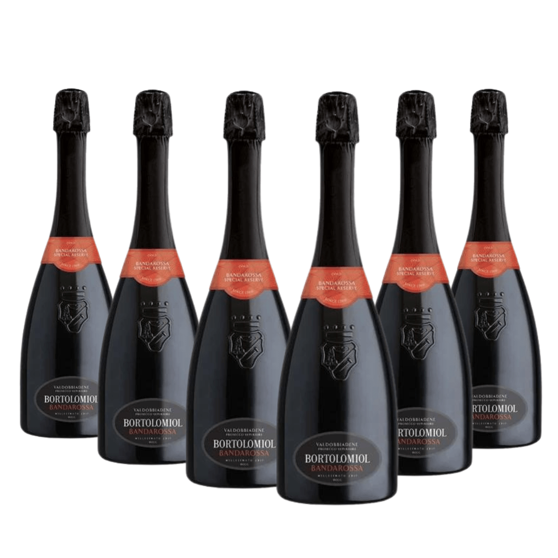 Bortolomiol Prosecco Valdobbiadene Superiore Bandarossa Special Edition Millesimato Extra Dry 2023 6 bottiglie - Bortolomiol