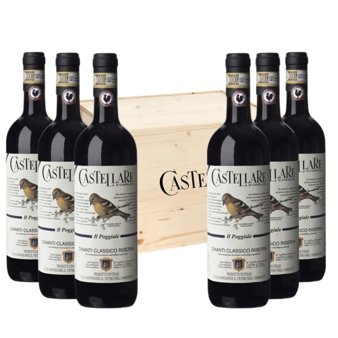 Castellare di Castellina Chianti Classico 2021 Riserva Docg Il Poggiale 6 bottiglie - Castellare di Castellina