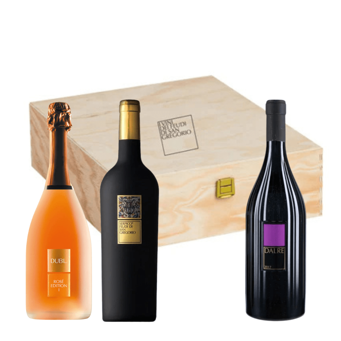 Aglianico dal Re + Aglianico Serpico + Spumante Dubl Rosè 3 bottiglie - Vinolog24.com