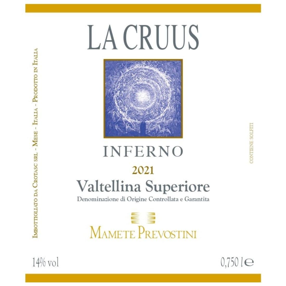 Mamete Prevostini La Cruus 2021 DOCG Valtellina Superiore Inferno - Mamete Prevostini