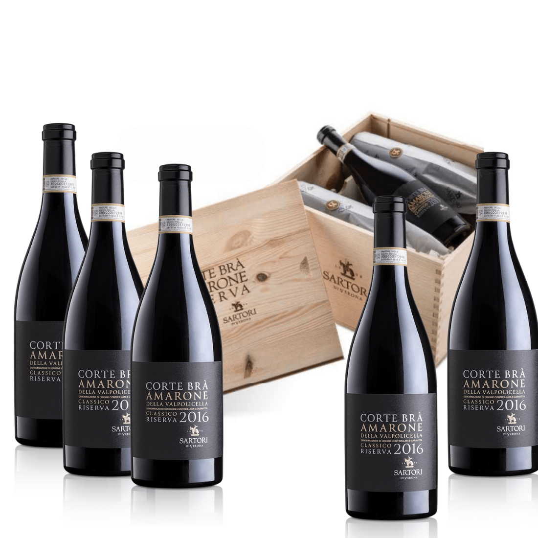 Corte Brà Amarone della Valpolicella Classico Docg Riserva 2016 6 bottiglie - Sartori di Verona - Vinolog24.com